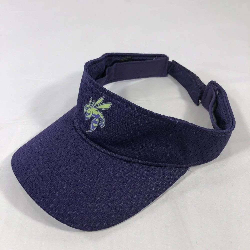 HORNET BASEBALL VISOR OUTDOOR CAP HAT PURPLE ONE SIZE FITS MOST ADJUSTABLE OSFM